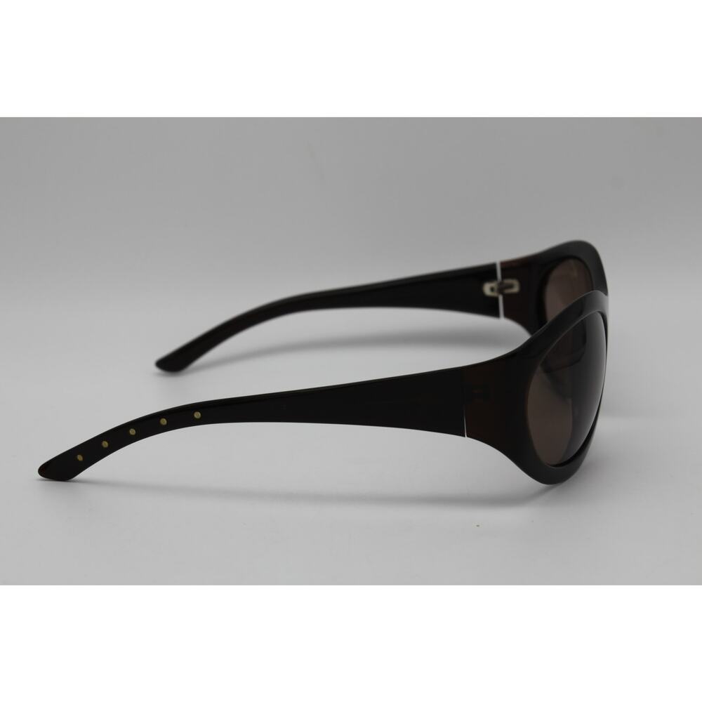Bottega Veneta Black Oversized Rounded Sunglasses with Brown Gradient Lenses - Picture 6 of 12